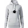 Koule vs kolka - Mikina dámská Cape s kapucí - XL ( Svetlosivý melír )