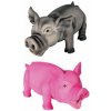 Hračka pes Prase domácí pískací latex 17cm TR
