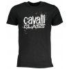 CAVALLI CLASS Perfektné Pánske Tričko Krátky Rukáv Čierna Farba: čierna, Veľkosť: 2XL