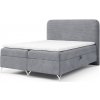 Čalúnená boxspring manželská posteľ s matracom Gomez 160x200 - sivá