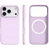 AppleMix Kryt pre iPhone 17 Pro - sub. MagSafe - Ultra tenký silikónový - Bean Purple