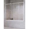 RADAWAY IDEA PN DWD 170cm vaňová zástena celorámová do niky, posuvné dvere, profil chróm, sklo číre, 10004170-01-01