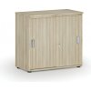 Kancelárska skriňa so zasúvacími dverami PRIMO WOOD, 800 x 420 x 740 mm, dub prírodný