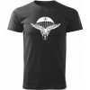 Tričko STRIKER s potlačou 5. Pluk Špeciálneho určenia - čierne