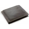 Tmavo hnedá pánska kožená peňaženka Nenden