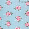 Bavlnený popelín s kvetmi a bodkami, digitálna tlač 1 m