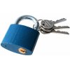 Zámok visiaci modrý 32mm, 3 kľúče