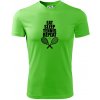 Eat sleep tennis - Pánske tričko Fantasy športové - 2XL ( Apple Green )
