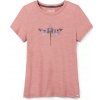 Smartwool W merino SPORT 150 DRAGONFLY SUMMIT SS GRAPHIC TEE light mahogany heather
