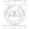 Sada brzdových platničiek kotúčovej brzdy A.B.S. 36961