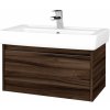 Dreja Kúpeľňová skrinka BONO SZZ 80 (umývadlo Q) - D06 Orech / Úchytka T34 / D06 Orech