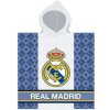 Carbotex · Detské pončo - futbalová osuška s kapucňou FC Real Madrid - 100% bavlna - 60 x 120 cm