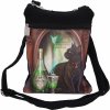 Luxusný messenger bag s mačkou a zelenou vílou