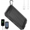PRENOSNÁ SOLÁRNA POWERBANKA 2X USB BATERKA 30000 mAh + KOMPAS