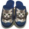 Pohodlné papuče mačka modré (MODRÁ, 39)