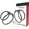 Darkness Leather Double Cock Ring - Krúžok Na Penis