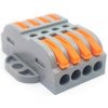 Tracon electric Spojovacia svorka pružinová 4 vodiče 0,5-4mm2 32A 400VAC 4P