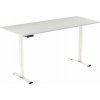 AlzaErgo Table ET2 Essential biely + doska 160 × 80 cm lamino biely dub