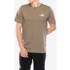 Bavlnené tričko The North Face S/S Simple Dome Tee - mocha brown