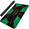 Gamesplanet Skladacia pokerová podložka, zelená/čierna, 200 x 90 cm