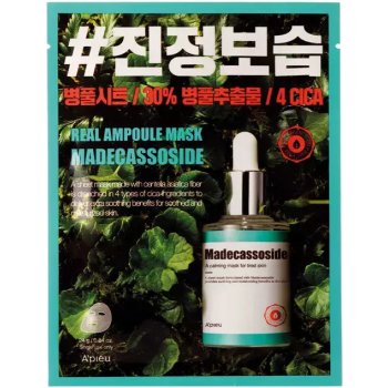 A'pieu Real Ampoule Mask Madecassoside Textilná maska s pupočníkom ázijským 24 g