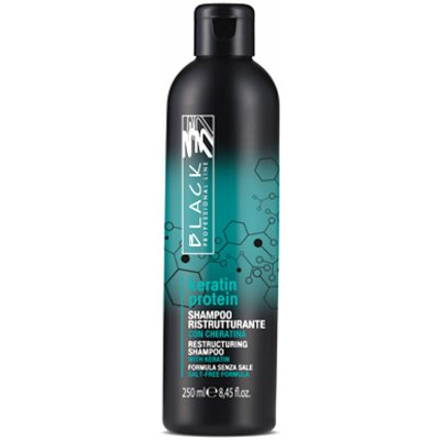 Black Keratin Protein Šampón pre poškodené a oslabené vlasy 250 ml