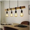 Eglo | Eglo 33378 - LED Luster na lanku TOWNSHEND 4xE27/4W/230V 2200K béžová/čierna | EG33378