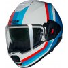 Překlápěcí helma N120-1 Lineo N-com 347 bílá/černá/červená S