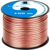 !!!Cabletech Dvojlinka 2 x 2,0 mm transparentný 100 m