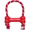 Kong Goodie Bone Medium gumová kost s lanem 14 cm
