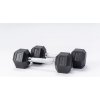 TRUESTEEL Jednoručné činky Hexagon TrueGrip 1 kg - 47,5 kg 40 kg