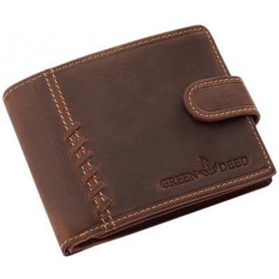 Hnedá pánska kožená peňaženka s prackou GPPN420