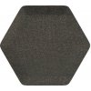 Čalúnený panel nástenný Hexagon 6x15cm hnedá Luna 27