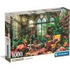 Clementoni - Puzzle Knižnica v skleníku - 1000 dielov