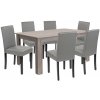Leon 6+1 jedálenský set york dub sivý
