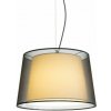 RENDL ESPLANADE závesná lampa čierna/biela chróm 366mm E27 42W