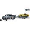 Bruder 2504 Terénne auto RAM s pretekárom a figúrkou