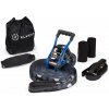 KLARFIT Antero Slackline, 15 m x 5 cm, 2,5 m račňové lano, 2 x chrániče stromu, vrátane pomocnej slackline a tašky na prenášanie (FFU1-Slackline-B/W)