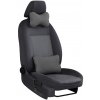 Pok-Ter Candy Comfort – set vankúš pod krk a bedrová opierka do auta (tmavošedý)