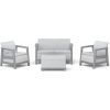 Keter SCANDI LINEA SET Ash grey/Storm grey