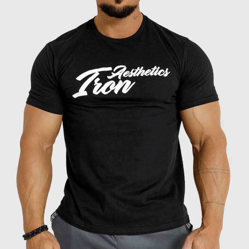 Iron Aesthetics pánske fitness tričko Puff čierne