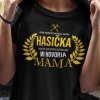 Tričko s potlačou MAMA HASIČKA Pánsky Čierna S