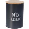 Dóza Múka polohrubá BLACK pr. 13 cm