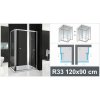 Aquatek MASTER MASTERR33CH120X9061 (Sprchový kút v celorámovom prevedení s kvalitným posuvným systémom )
