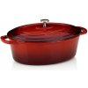 KELA Pekáč litinový s poklicí CALIDO 32 x 25 cm červená KL-11942