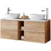 CMD Skrinka do kúpeľne CAPRI OAK D dub craft MDF/laminát 140 cm x 57 cm x 46 cm