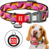 WAUDOG Obojok pre psa Nylon XL 37-58/2,5 cm BANÁNY ružová