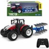 JOKO RC Traktor s Pluhom a svetlom na diaľkové ovládanie 1:24, červený