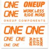 OneUp Components OneUp Decal Kit polep na riadítka - Orange