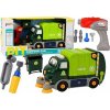 Lean Toys DIY Smetiarske auto na demontáž zelená